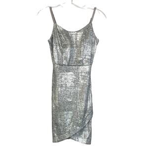 Xtraordinary Munroe Metallic Cocktail Mini Dress, EUC, Size 3